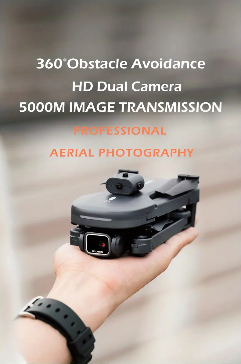 drone with surrounding flight optical flow position stable hovering high speed transmission smart follow gesture shooting long flying distance details 0
