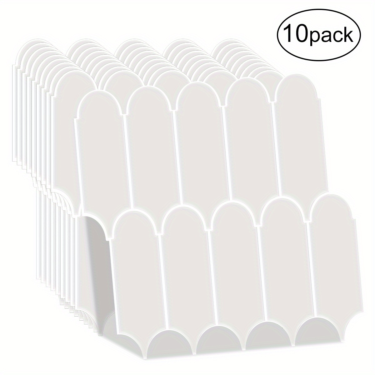 1/10 Sheet, Waterproof 3d Self-adhesive Wall Tiles For Kitchen Backsplash - Peel And Stick Wallpaper For Universal Decor