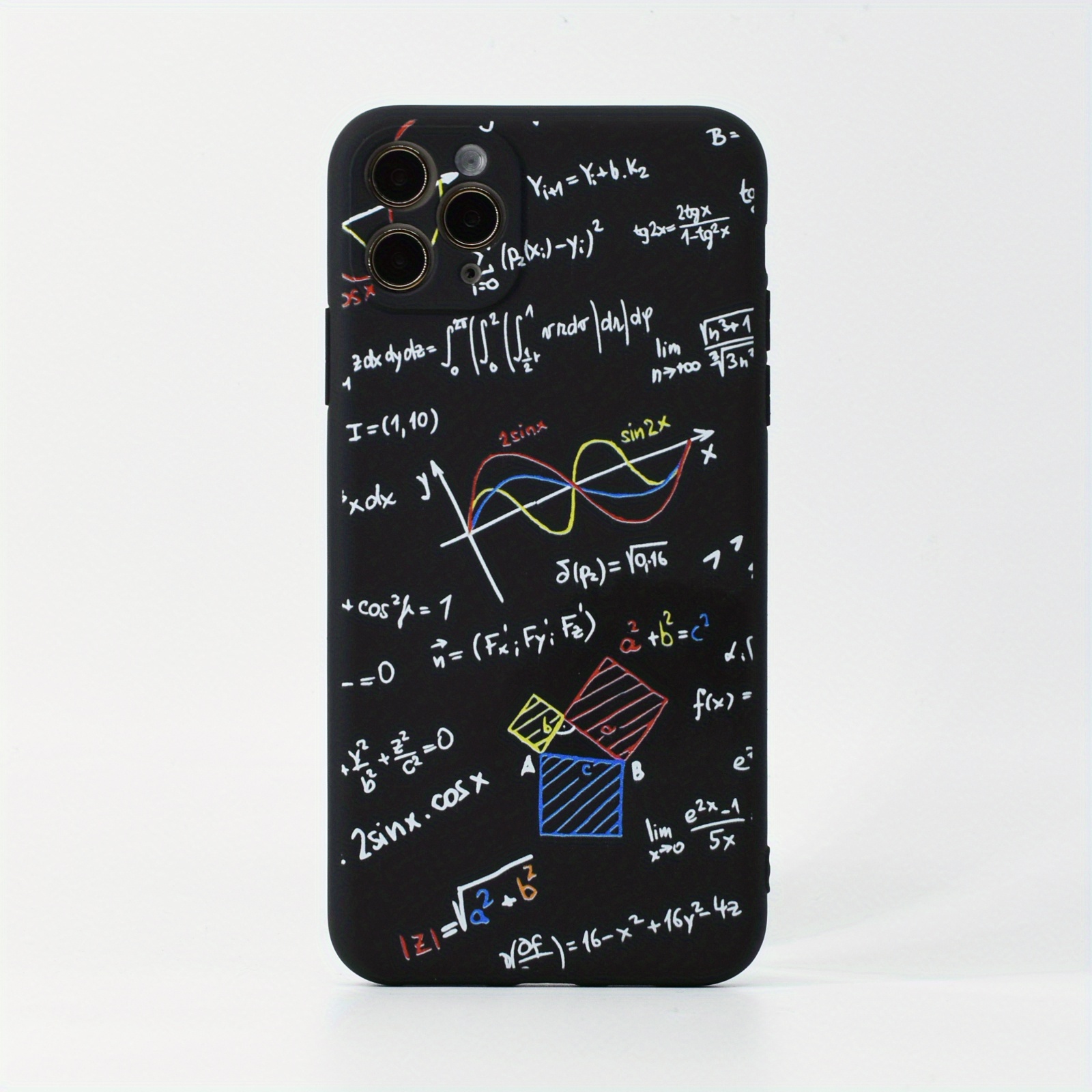 Maths Equation Soft Tpu Matt Phone Case Phone Cover Full Temu