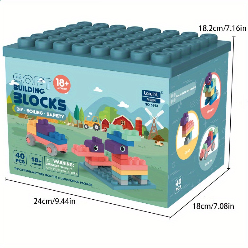 Fun Block Building Ceramic Tissue Box Interesting Stuff - FeelGift