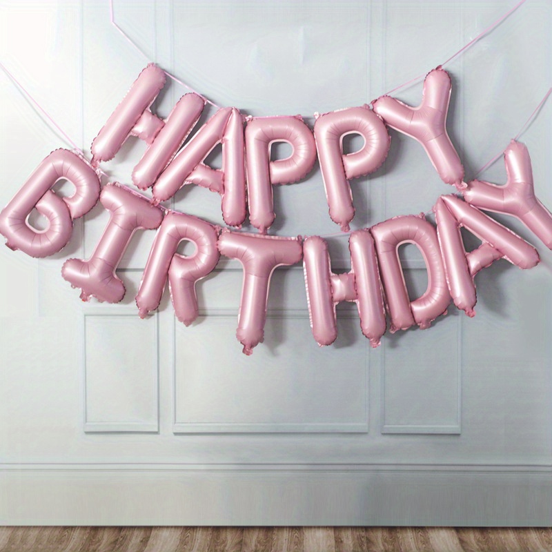 Ballons lettres  Happy Birthday - Rose Gold - Décorations