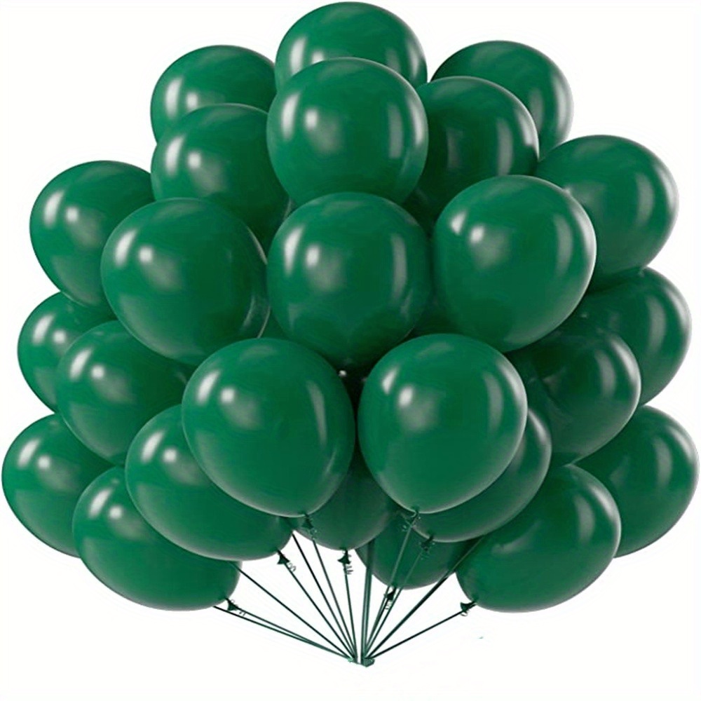 Globos verdes, 50 unidades, globos verdes de 5 pulgadas, globos de látex  verdes, globos para decoración de arco, decoraciones de cumpleaños rojas