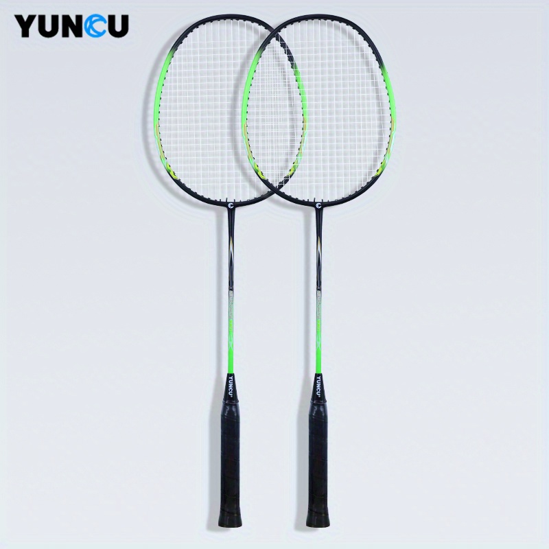 YUNCU Light Badminton Racket Set Carbon Fiber & Aluminum Alloy