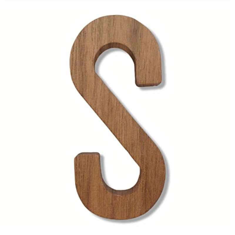 White Wood Letters 3 Inch, Wood Letters for DIY Party Projects (H) 