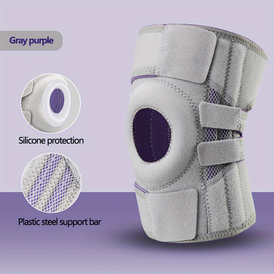 Rodillera ajustable con almohadilla de Gel para rótula y estabilizadores  laterales para el dolor de desgarro del menisco, recuperación de lesiones,  soporte de rodilla para hombres y mujeres - AliExpress