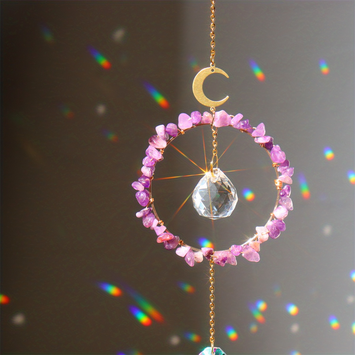 Sparkle : Crystal Round Prism Suncatcher Add - Temu