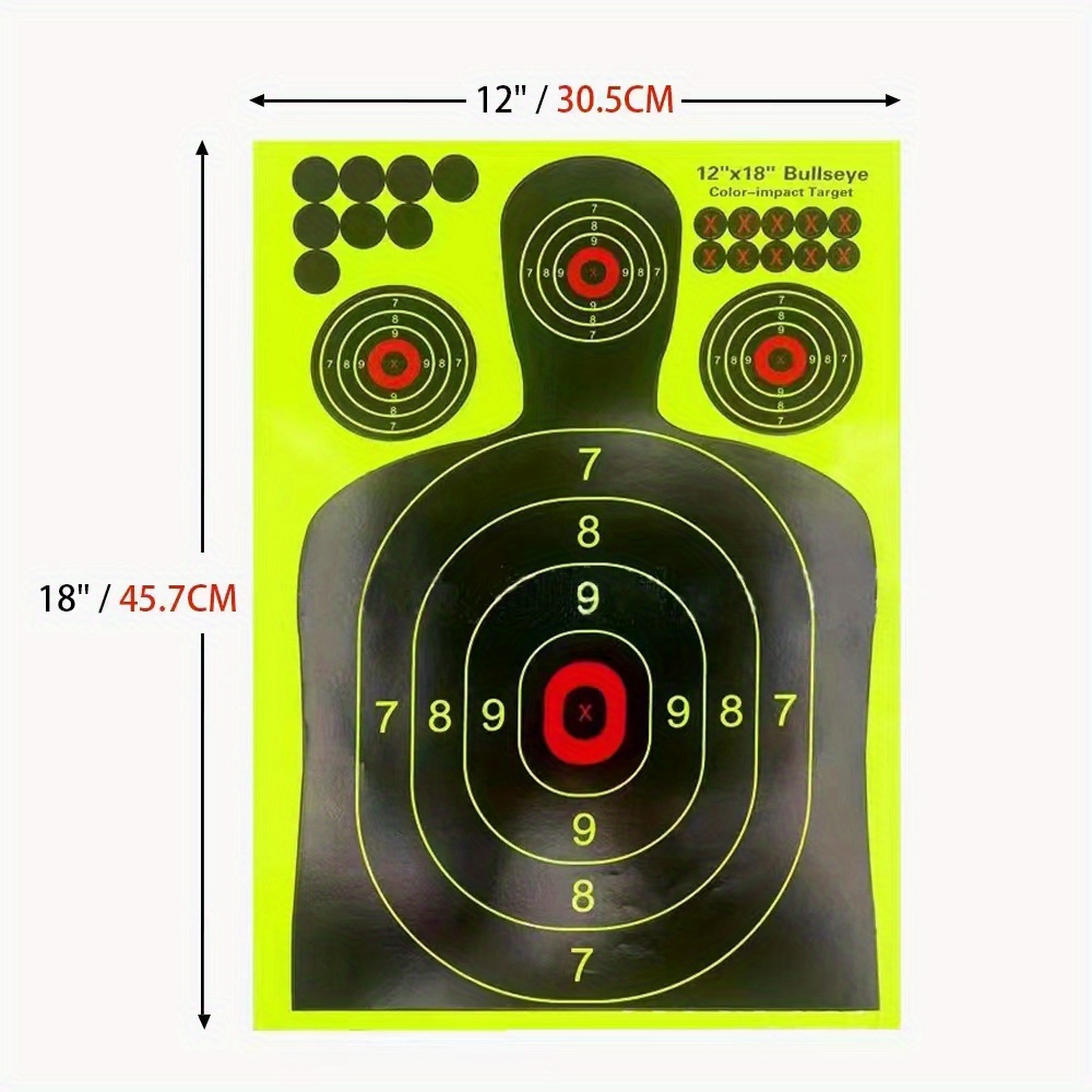 12x18 Inch Visible Shooting Targets Targets For Military Training