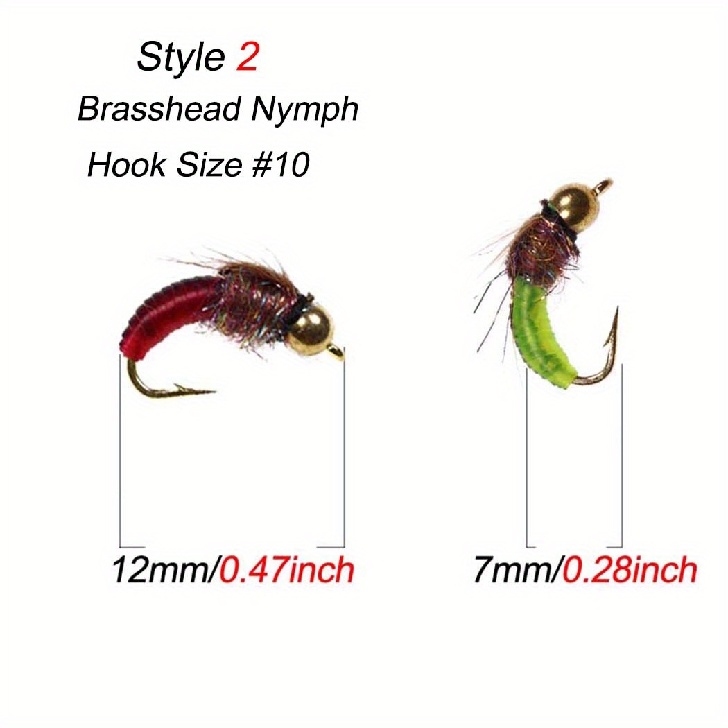 Artificial Nymph Fly Bead Head Bait Bionic Insect Fishing - Temu Canada