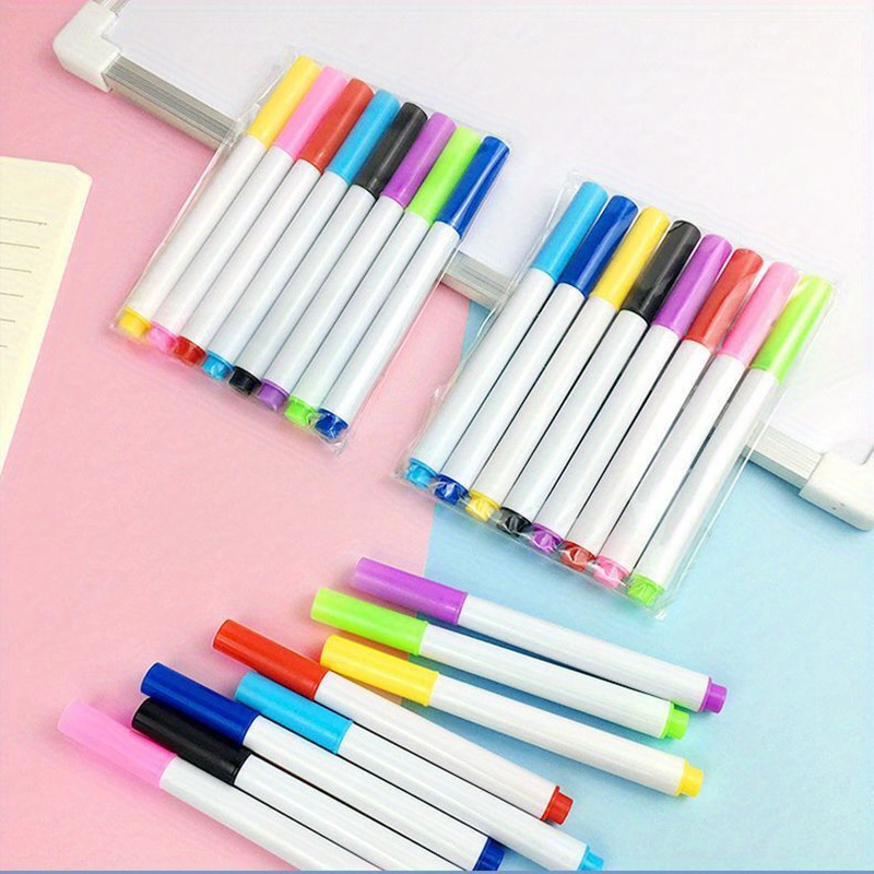 4/8/12pcs Magical Water Painting Pen Magic Doodle Drawing Pens For Kids  Gifts Size 8pcs Floating Pens