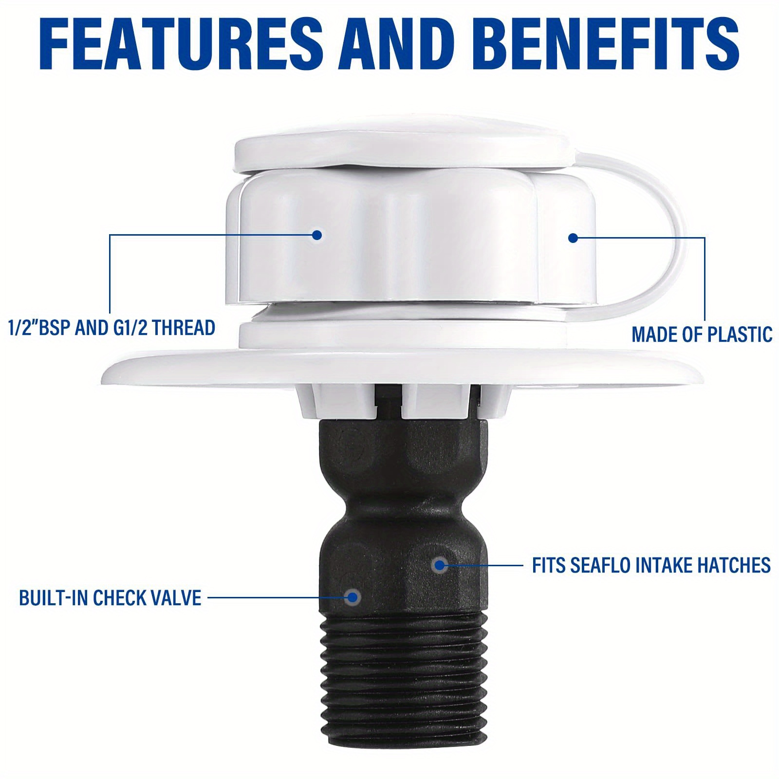 Rv Inlet Check Valve Rv Water Inlet Connection Temu