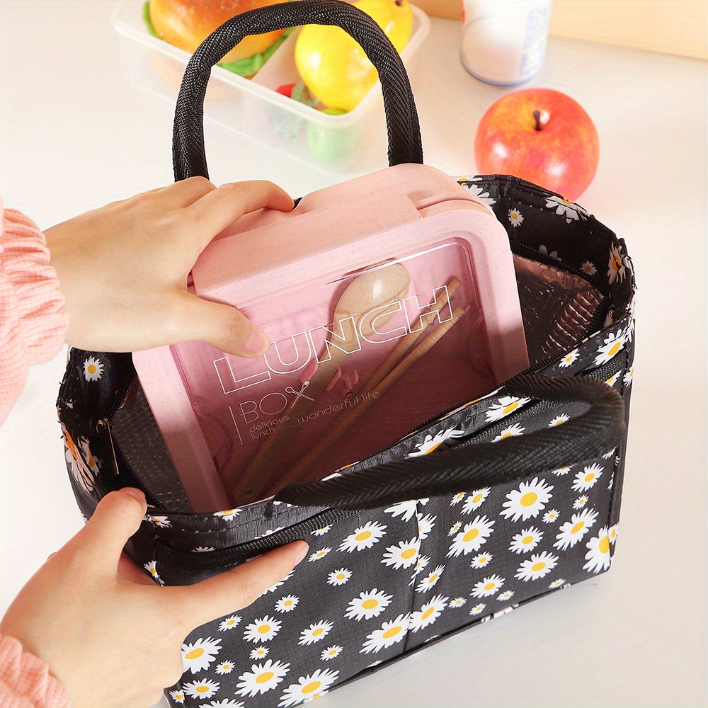 Daisy Insulated Lunch Bag Reusable Thickened Aluminum Foil - Temu