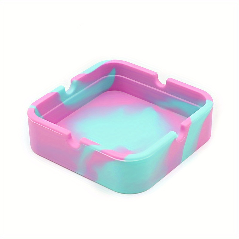Silicone Ashtray Colorful Fluorescence Ashtray Set Portable - Temu