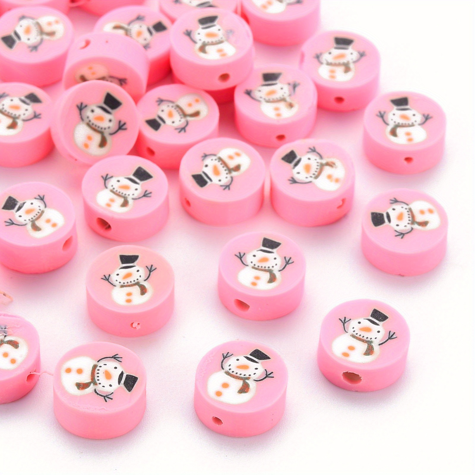 Halcraft Multi Polymer Clay Round 12mm Beads - 40 Pieces - for Jewelry Making