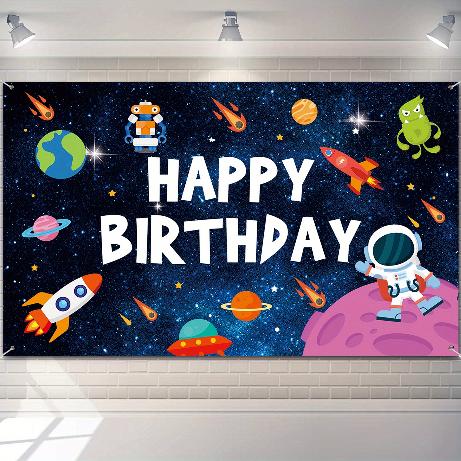 1pc 1 100 Year Old Birthday Banner Birthday Background Cloth Birthday ...