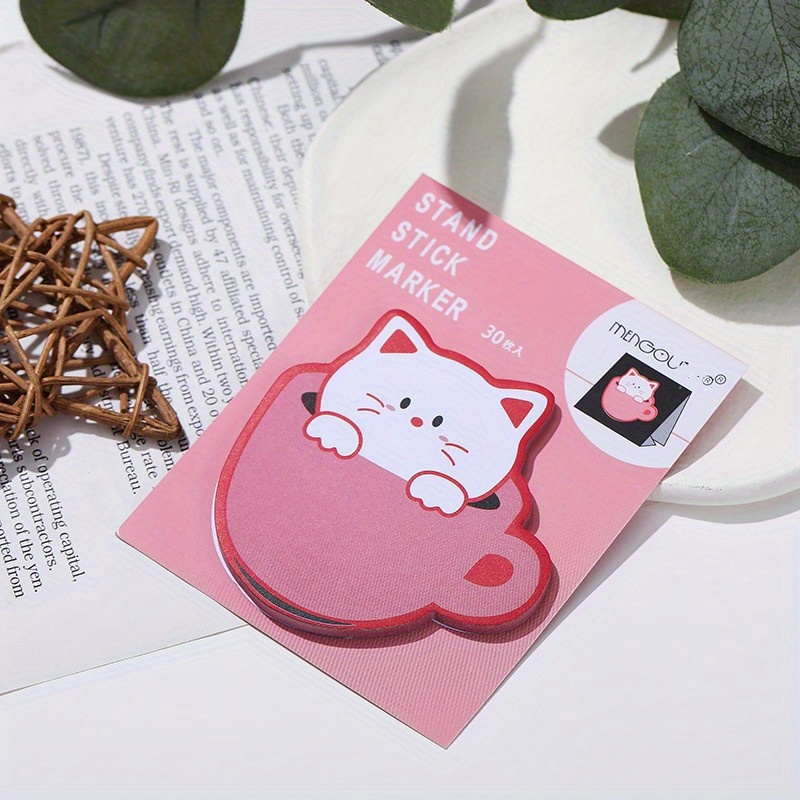 150 Cute Cat Sticky Notes Kawaii Animal Self Adhesive Sticky - Temu