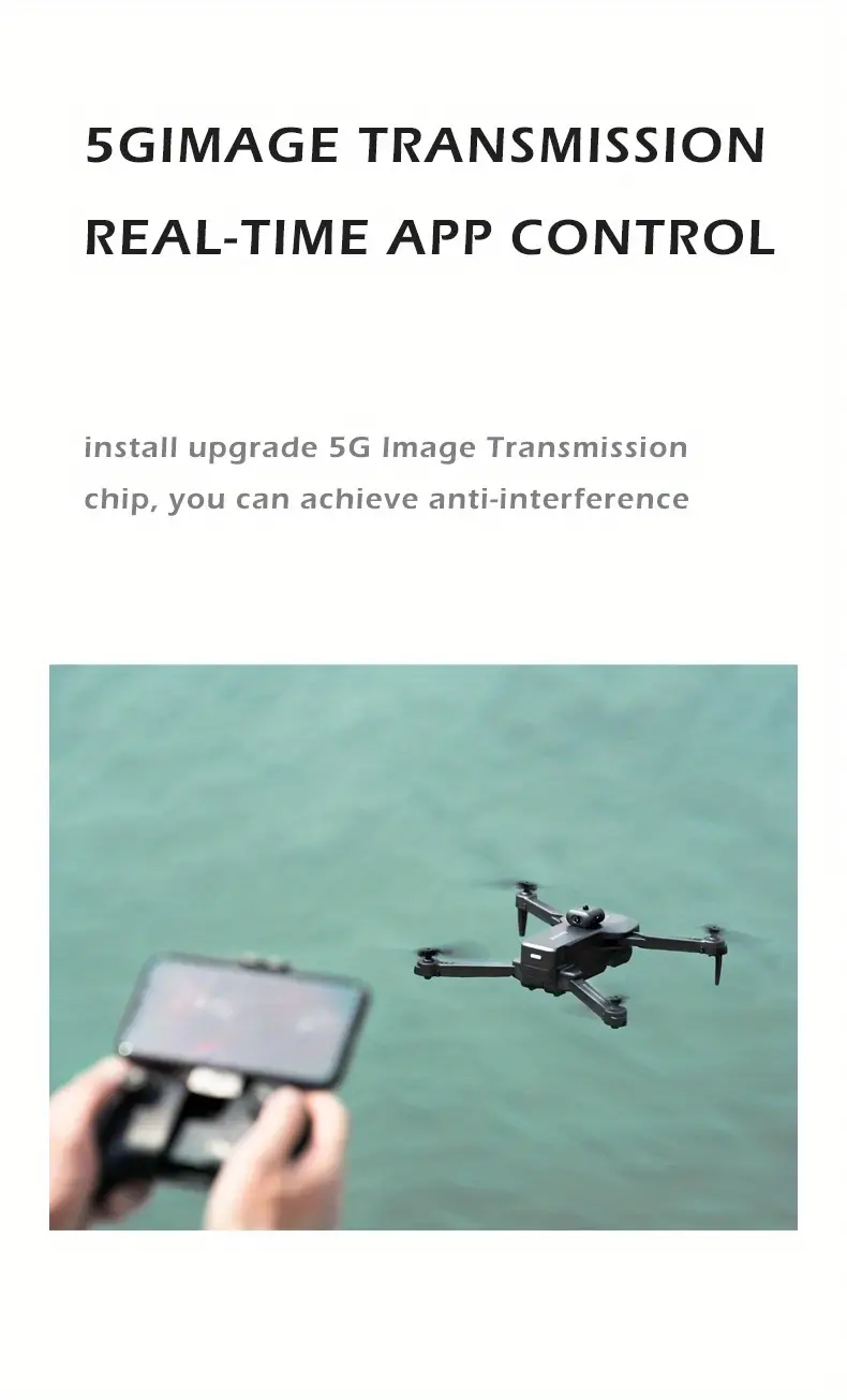 drone with surrounding flight optical flow position stable hovering high speed transmission smart follow gesture shooting long flying distance details 11