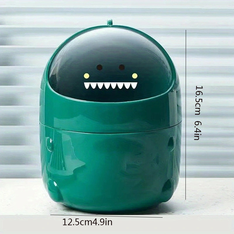 Desktop Trash Cute Dinosaur Small Garbage Bin Mini - Temu