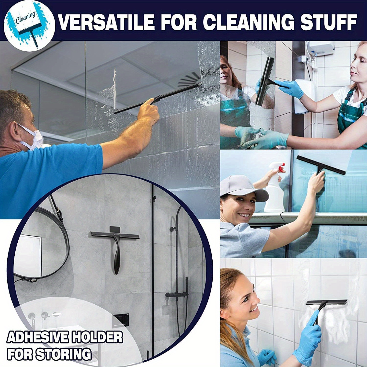 Stainless Steel Shower Squeegees, Squeegee For Shower Glass Doors