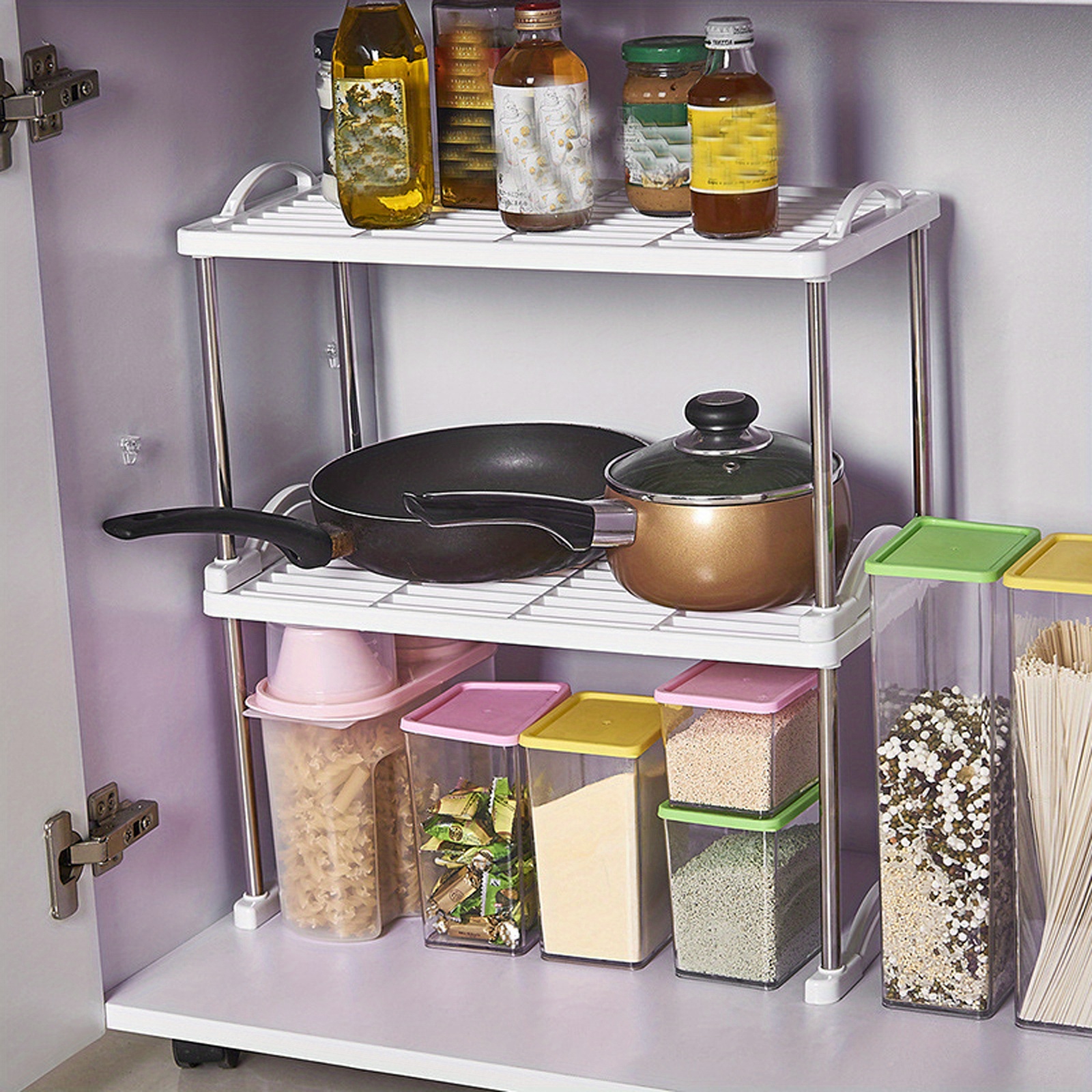 1pc Stackable Kitchen Shelf Organizer Multi Layer Storage Temu