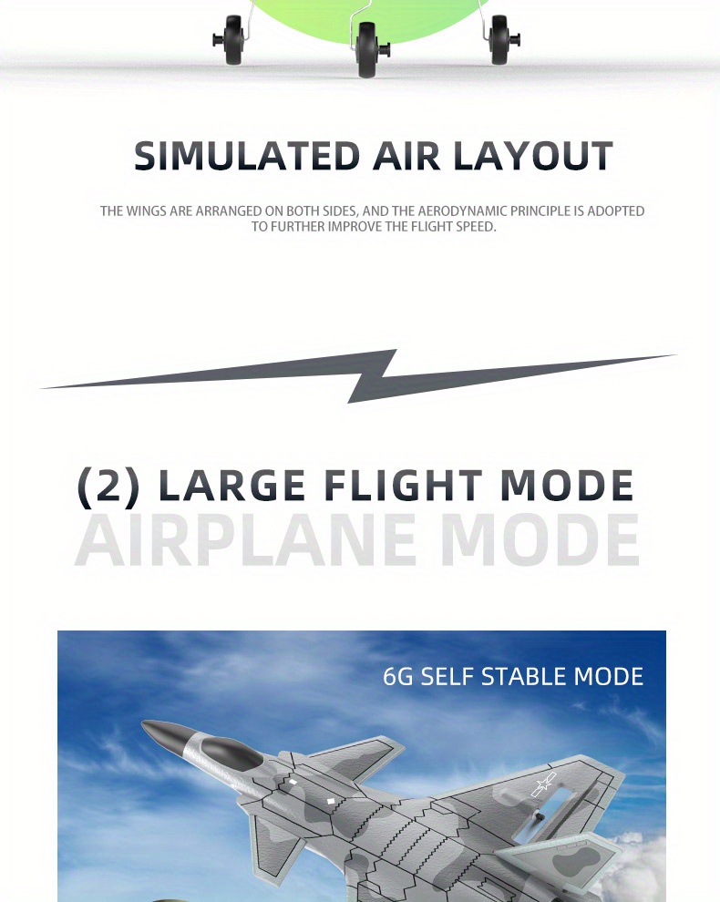 take flight with this professional four channel stunt remote control aircraft the perfect fixed wing aircraft model details 3
