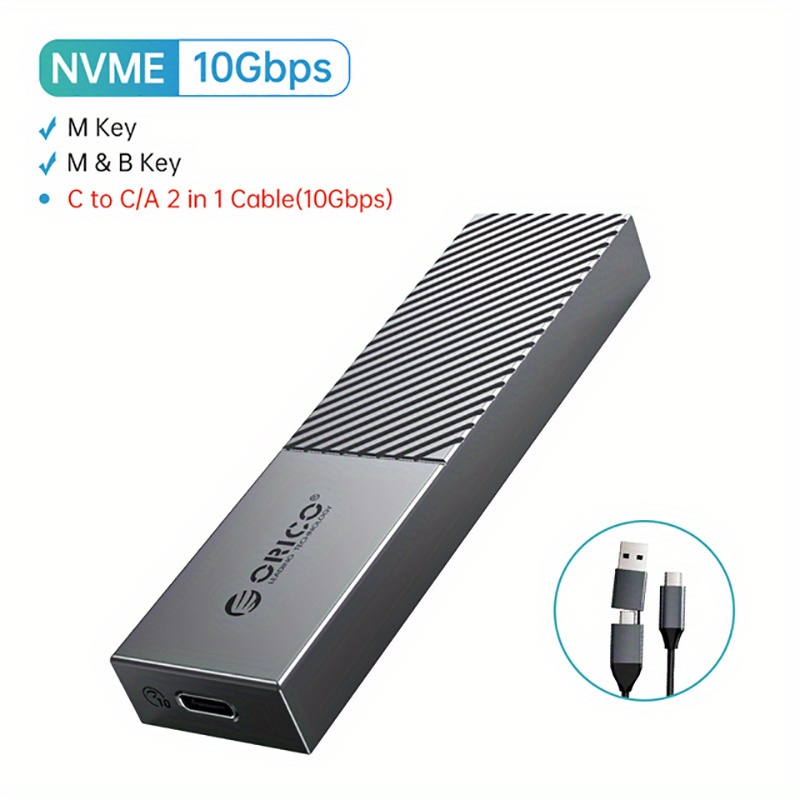 ORICO 40Gbps M.2 NVME SSD Enclosure USB4 USB C SSD Case For