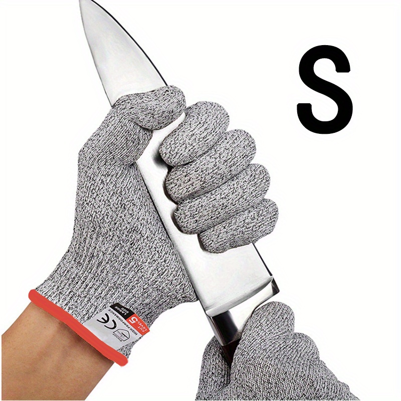 Cut Resistant Gloves Food Grade Level 5 Protection, Safety Kitchen Cuts  Gloves for Oyster Shucking, Fish Fillet Processing, Mandolin Slicing, Meat  Cutting and Wood Carving(Small code) 