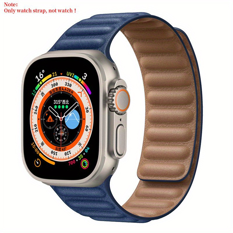 Leather Link For Watch Band Ultra Magnetic Loop Bracelet Iwatch