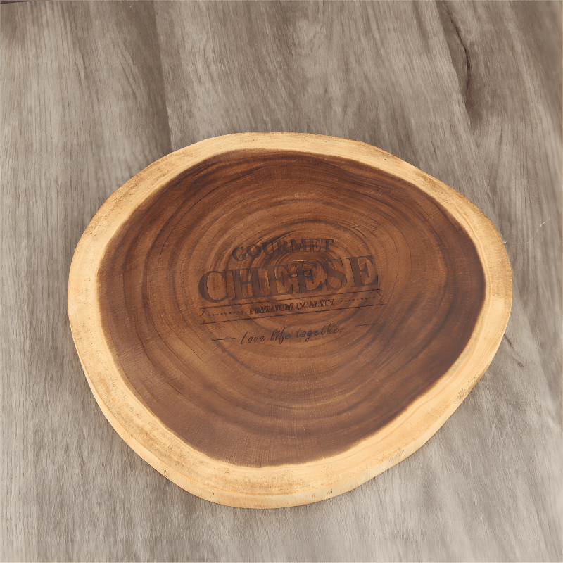 Acacia Wood Cutting Board - Irregular Tree Stump Chopping Board