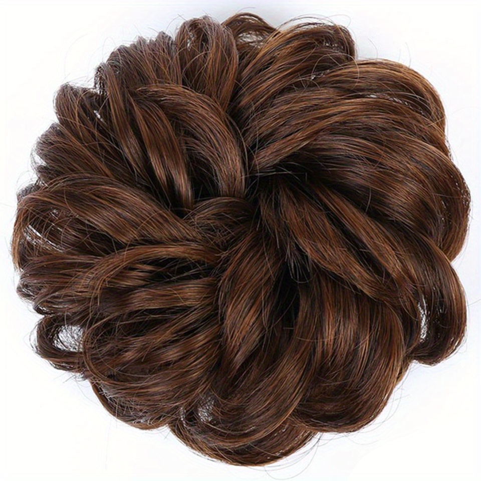 Fashion Synthetic Hair Bun Chignons Adult Women Elastic Temu