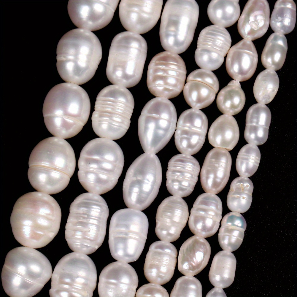 Natürliche Süßwasserperlen Unregelmäßig Reisform - Für Schmuck DIY