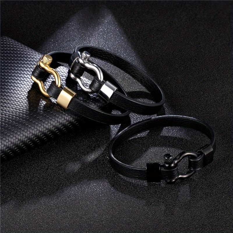 Men's Motorcycle Bracelet Hip Hop Rock Style Stainless Steel Temu