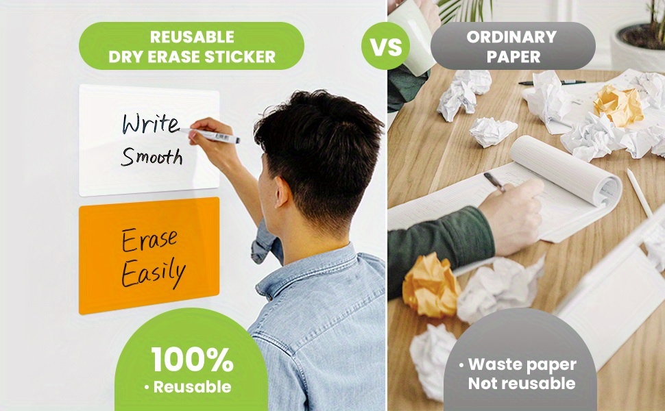 A4 Dry Erase Board Sticker Whiteboard Stickers Removable Dry - Temu