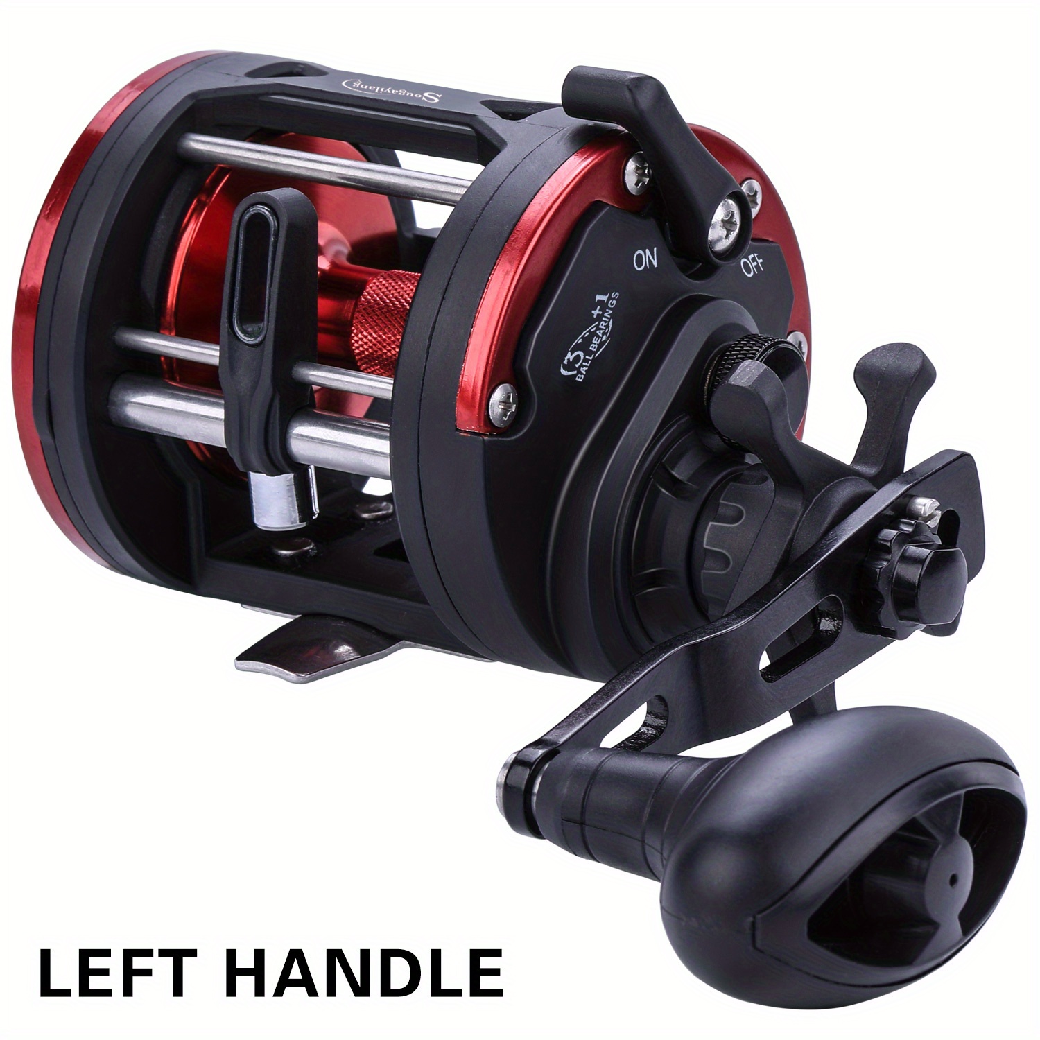 Sougayilang Baitcasting Fishing Reel, 8:1 High Speed Gear Ratio Super  Smooth and Powerful Low Profile Baitcaster Reel with Maganic Brake System  for