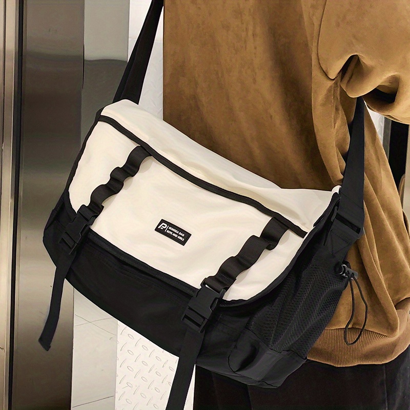Men's Bag New Messenger Bag Simple Casual Shoulder Bag Business  Large-capacity Square Shoulder Bag - Temu United Arab Emirates