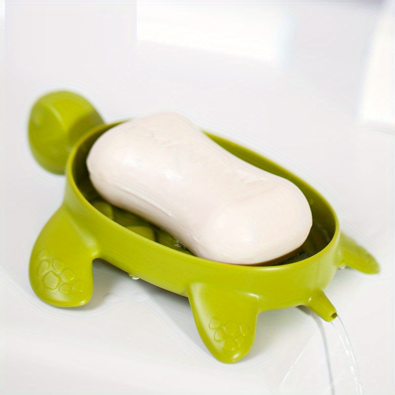 Sea Turtle Shape Soap Box, Cartoon Cute Soap Rack, Self Draining Soap ...