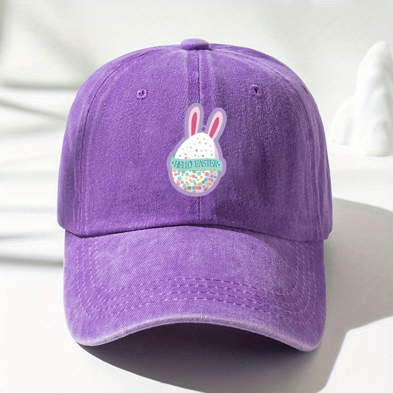 Bad Bunny Vintage Baseball Cap Embroidered Cotton Adjustable Distressed Dad  Hat