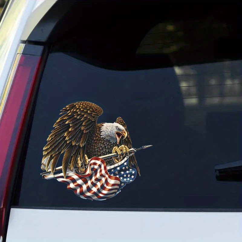 Zyn Sticker Bald Eagle & Decal - 4x4" For Car, Truck, Laptop, Cooler American Flag Sticker - Foto 5