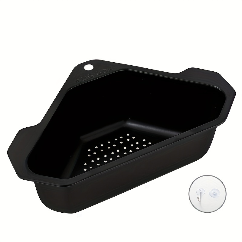 Sink Triangle Drain Basket Stainless Steel Fruit Skin - Temu