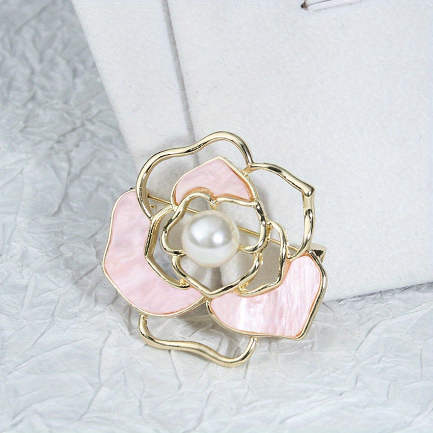 Chanel Iconic Felt Cardigan Brooch With Faux Pearls (with box)