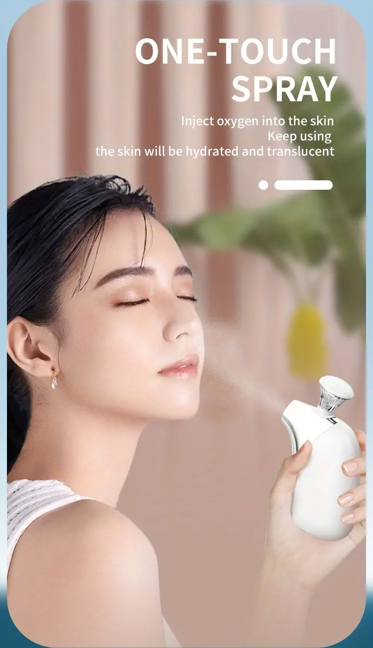 nano spray oxygen injector airbrush 140ka high pressure mist sprayer water  facial cleansing skin moisturizing beauty apparatus details 2