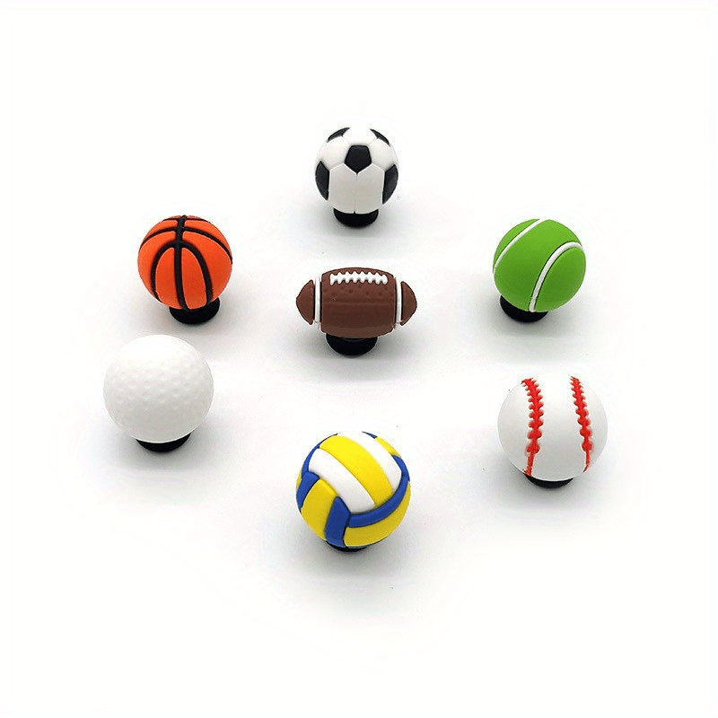 Sports Charms, Ball Charms, Soccer Ball, Basketball, Football, and