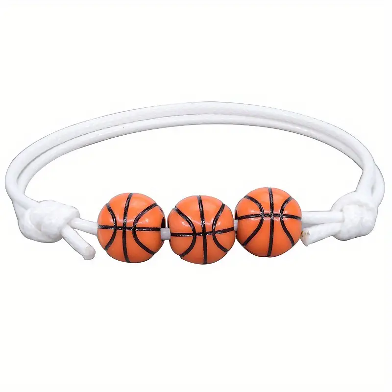 Dropship Sports Theme Charm Bracelets; Basketball Football Baseball  Volleyball Bracelet Adjustable Inspirational Sports Beads Ball Bracelet  With Charm For Teens Students Adults Outdoor Gift to Sell Online at a Lower  Price