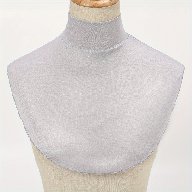 Cuello Falso Blusa Desmontable Color Sólido Cuello Dickey - Temu