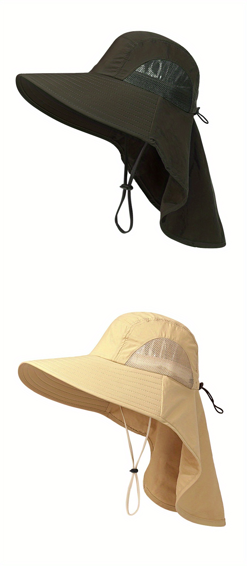 Solid Color Sun Hats Men's Outdoor Fishing Cap Large Wide Brim Anti-uv  Beach Caps Women Bucket Hat Summer Hiking Camping Bone Quick-drying -   Canada
