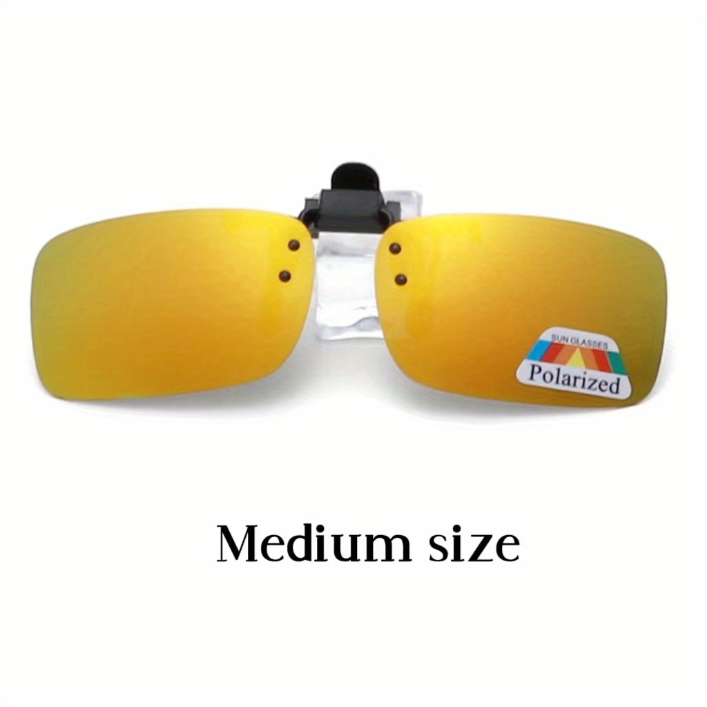 Clip Glasses Women Men Polarized Lens Flip Sunglasses - Temu