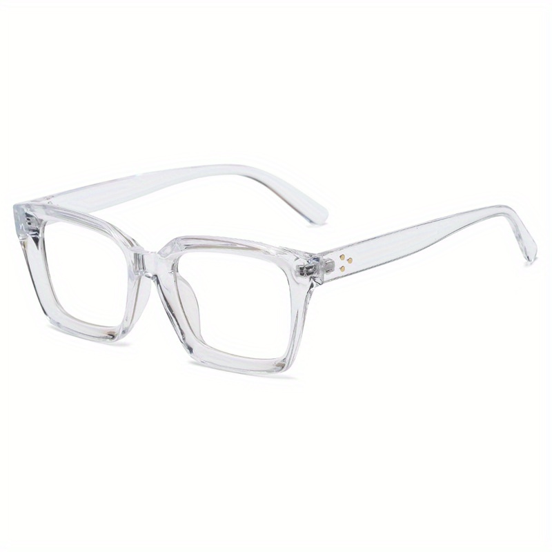Men's Square Frame Flat Mirror Rice Nail