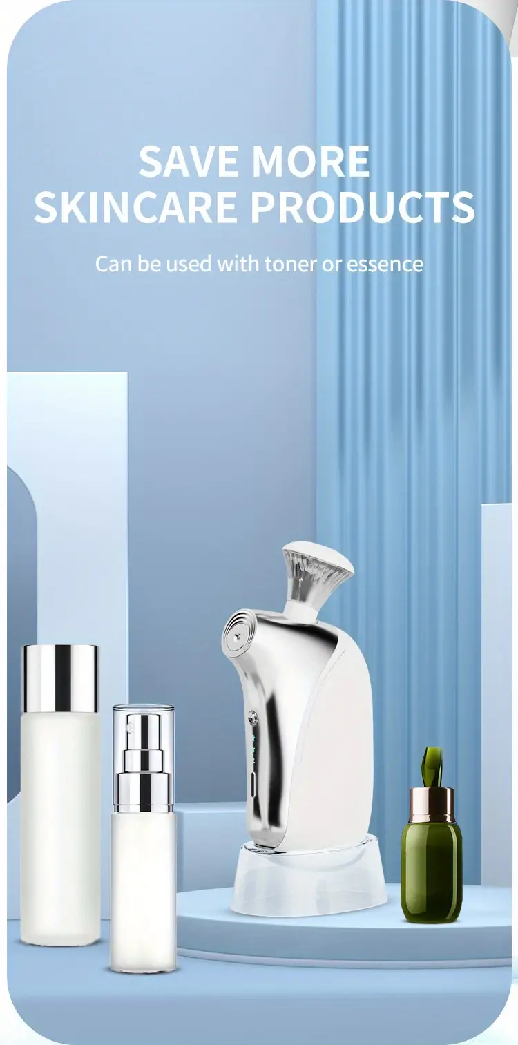 nano spray oxygen injector airbrush 140ka high pressure mist sprayer water  facial cleansing skin moisturizing beauty apparatus details 6