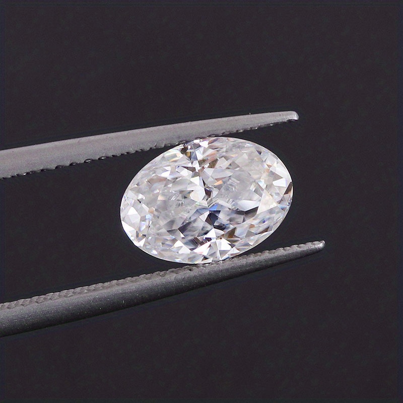 GRA モアッサナイト ダイヤモンド 0.1ct-5ct ホワイト オーバル D GH カラー Vvsi ジュエリー マッチング  ストーン、ダイヤモンド検出器の検出に合格できます