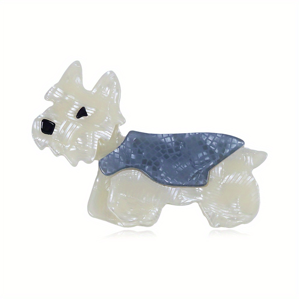 Cute Handmade Acrylic Dog Brooch Pins For Women Cartoon Lovely Animal Brooch Badge Lapel Pins Party Jewelry Christmas Gifts