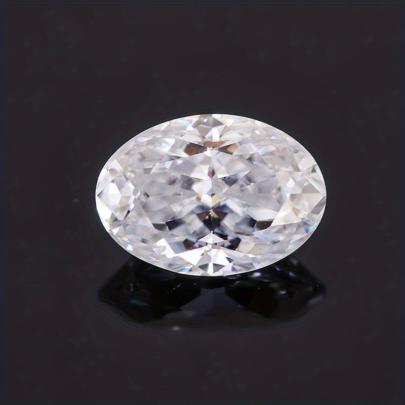 GRA モアッサナイト ダイヤモンド 0.1ct 5ct ホワイト オーバル D GH 
